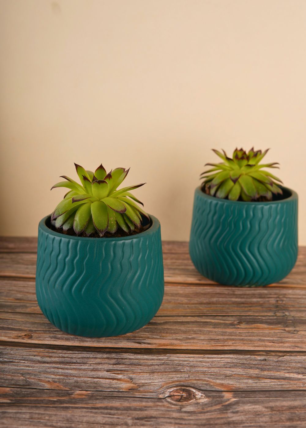 handmade essential teal planter