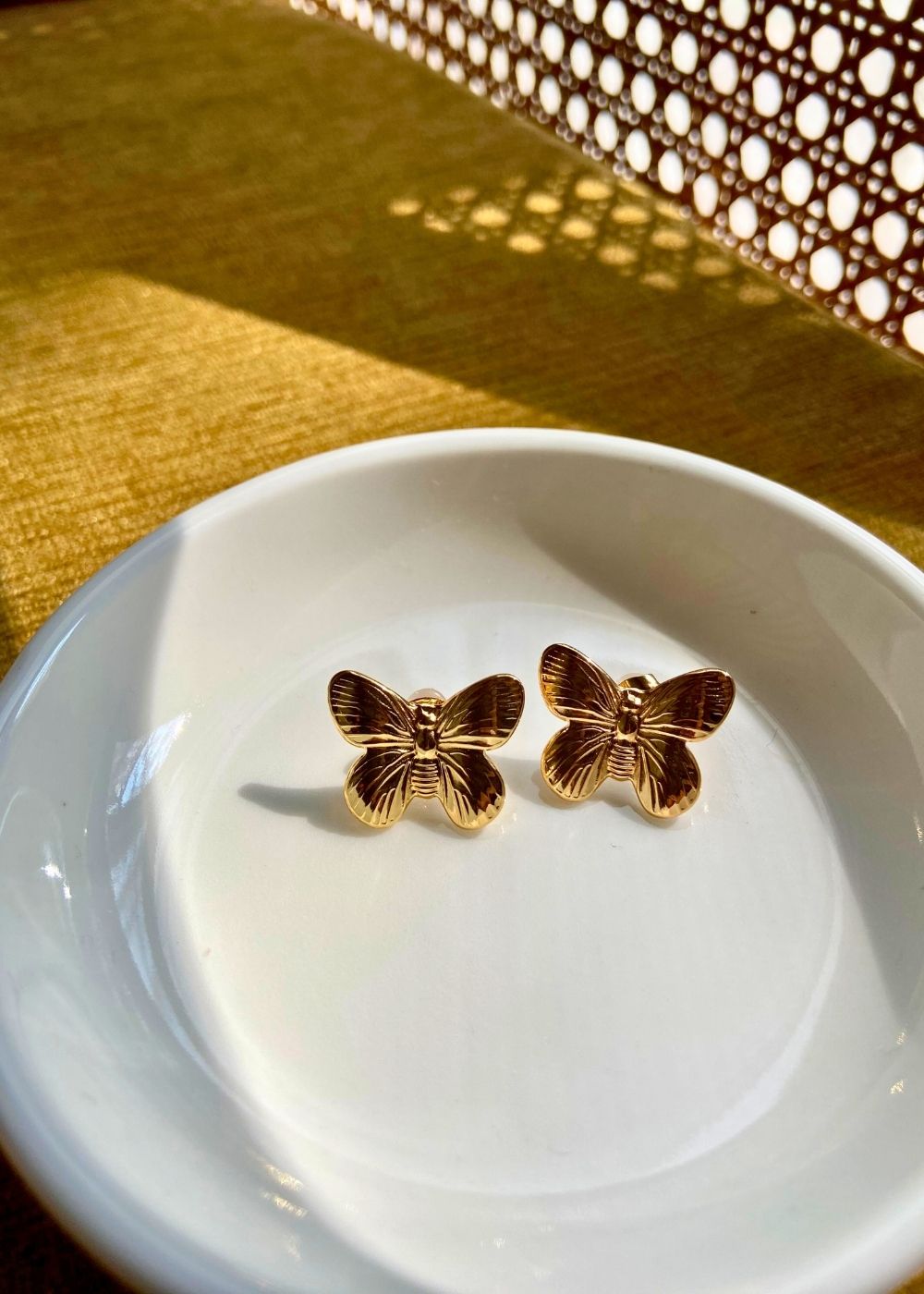 Butterfly Studs handmade in India