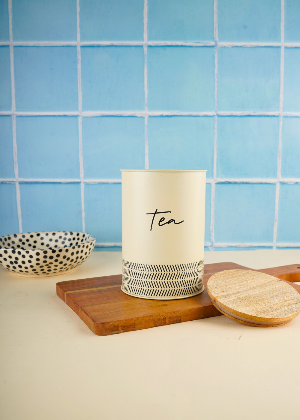 Tea jar metal 