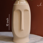 Face vase ceramic height & breadth