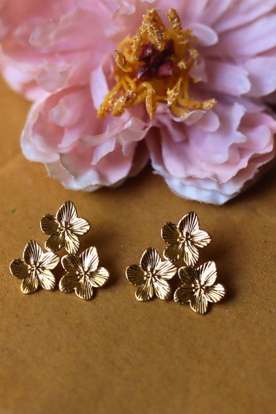 Waterproof Floral Cluster Earrings
