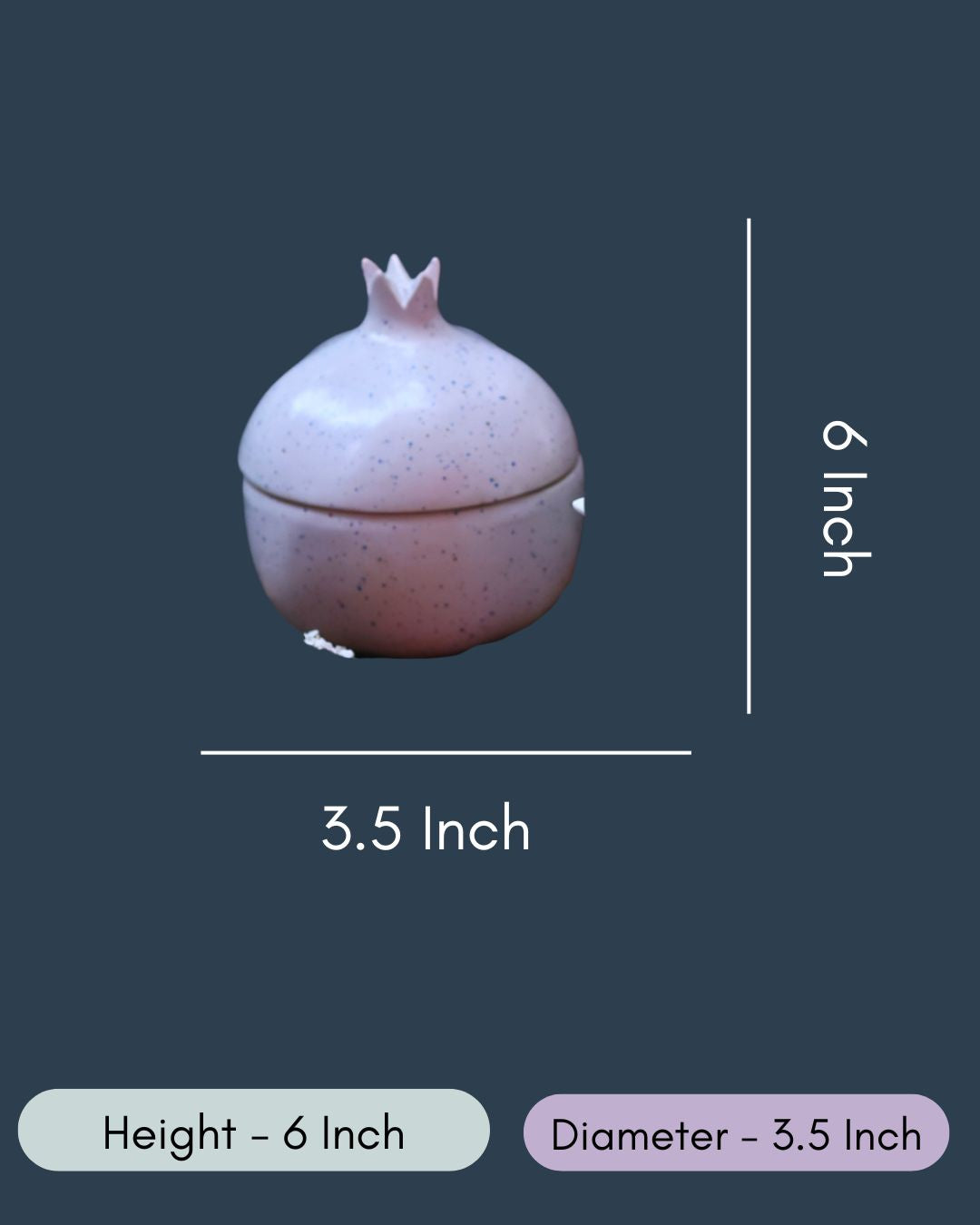 White Speckled Anar Jar