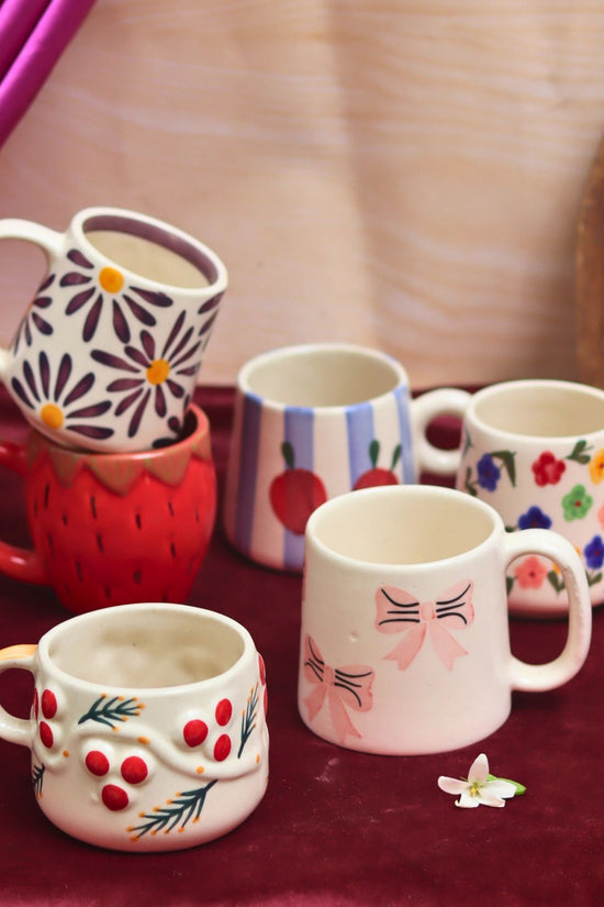 Set of 6 Everyday Essential Mugs (for the price of 5) handmade in India