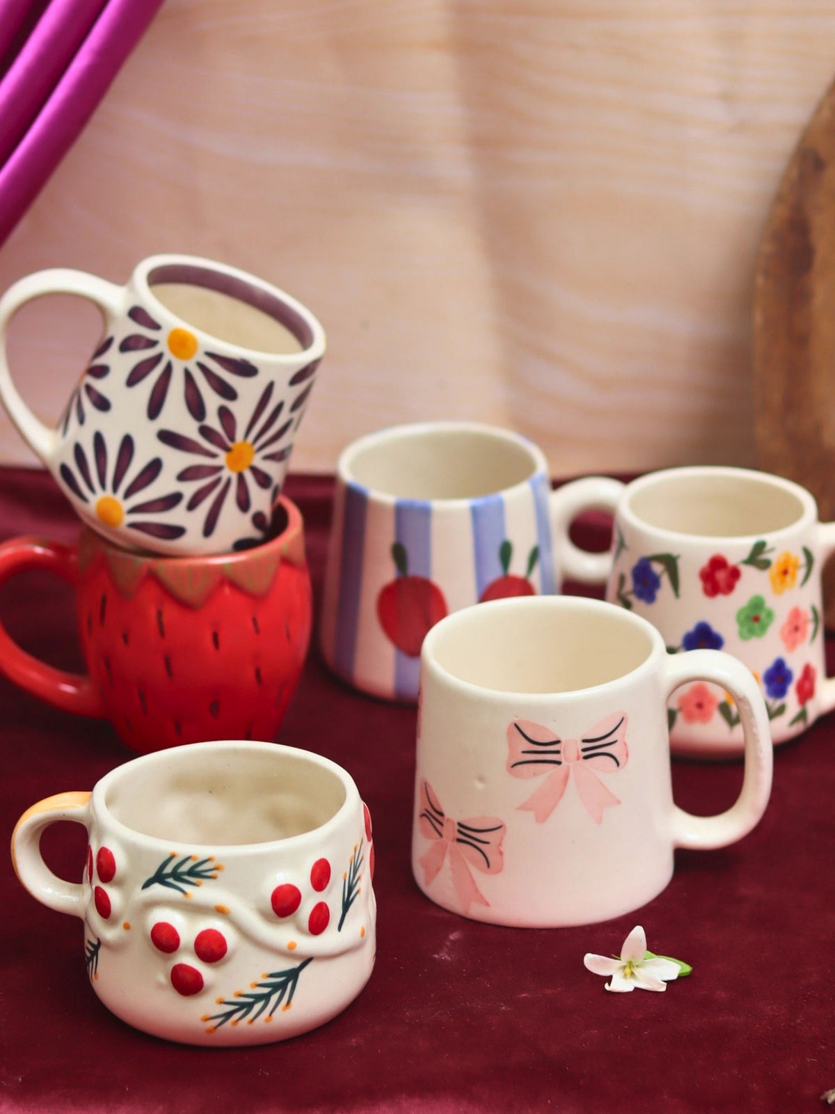 Set of 6 Everyday Essential Mugs (for the price of 5) handmade in India