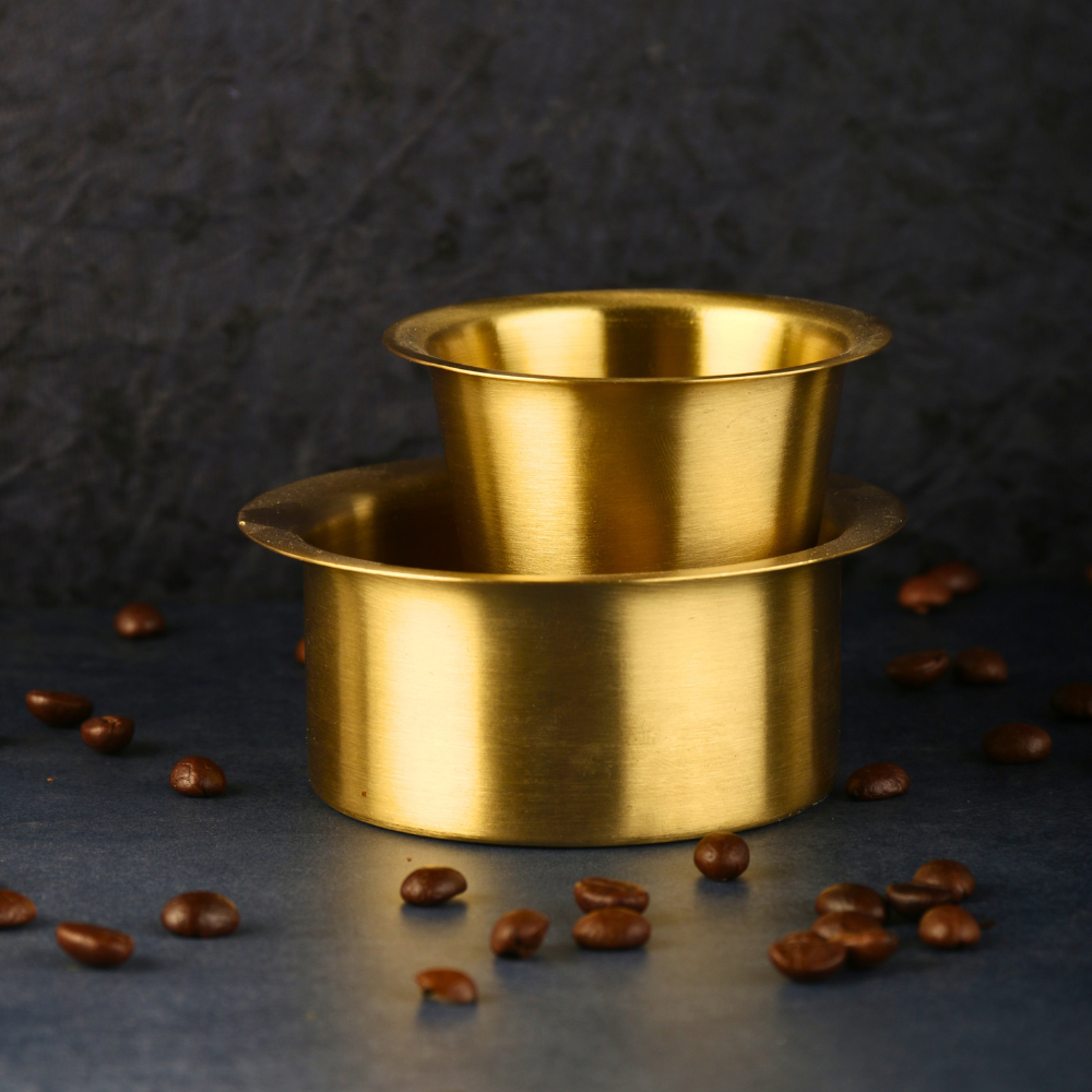 coffee filter set, brass coffee filter, made by brass