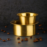 Brass dabara set with coffee beans