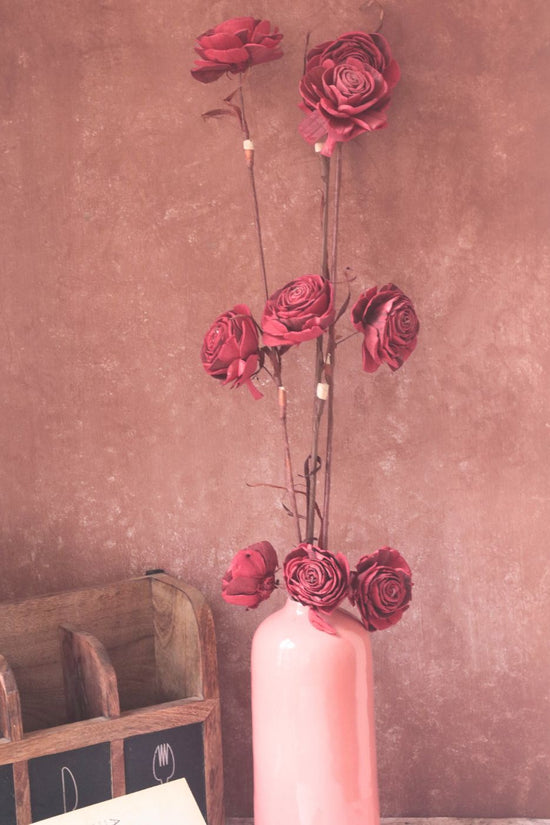 handmade Red Bloom Roses Bunch