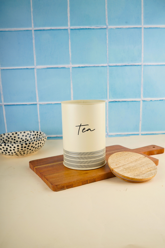 Ivory tea jar 