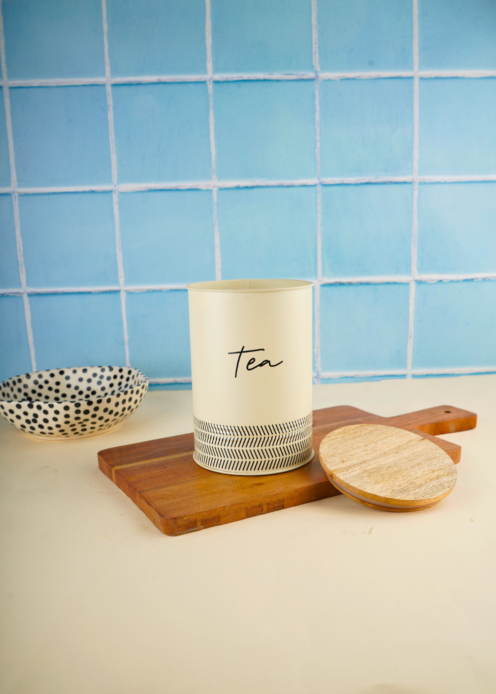Ivory tea jar 