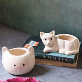 cat & kitty planter handmade in india 