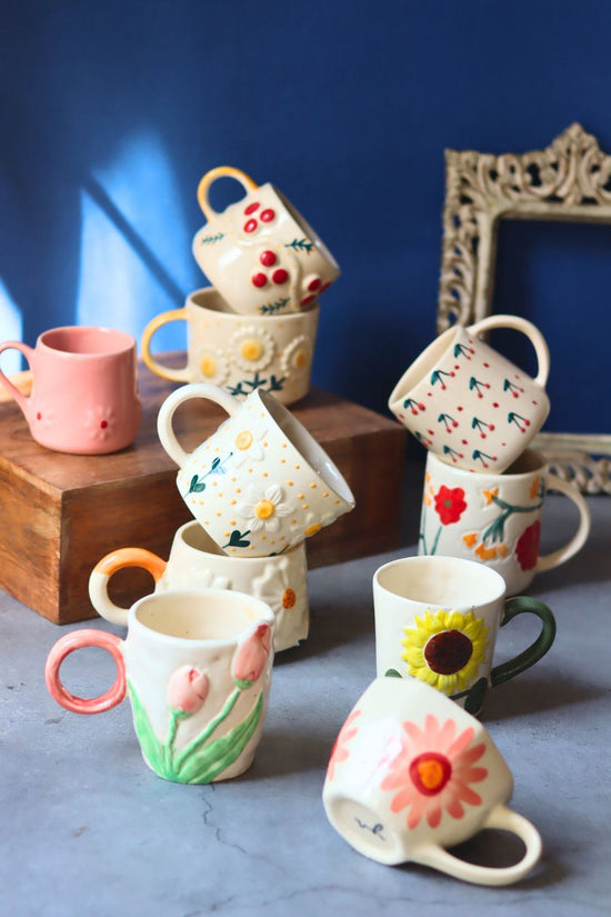 Handmade Set of 10 Summer Glow mugs Combo (for the price of 7)