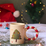 Handmade christmas coffee mug 