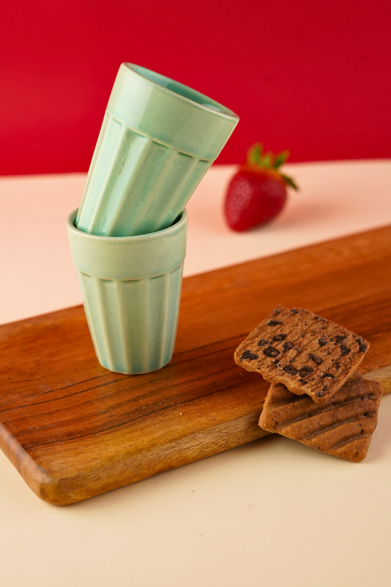 mint espresso shot glass handmade in india