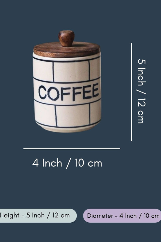 Chequered Coffee Jar