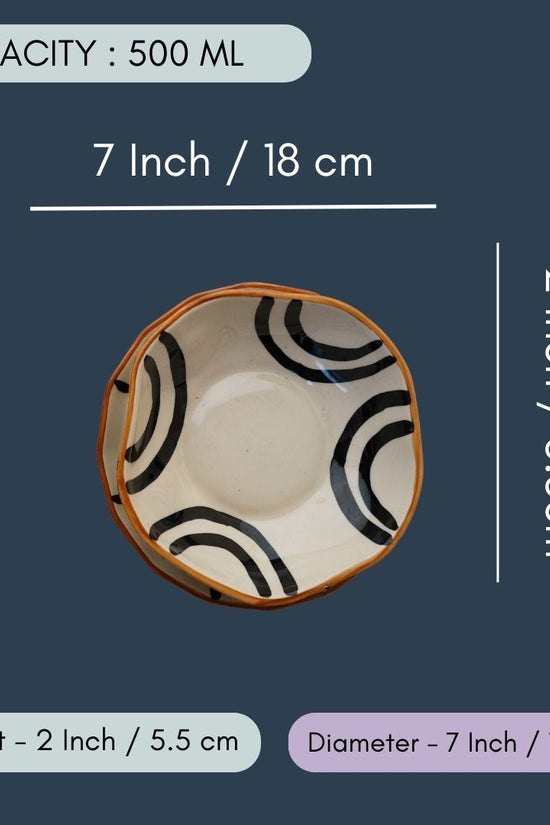 Black Abstract Bowl