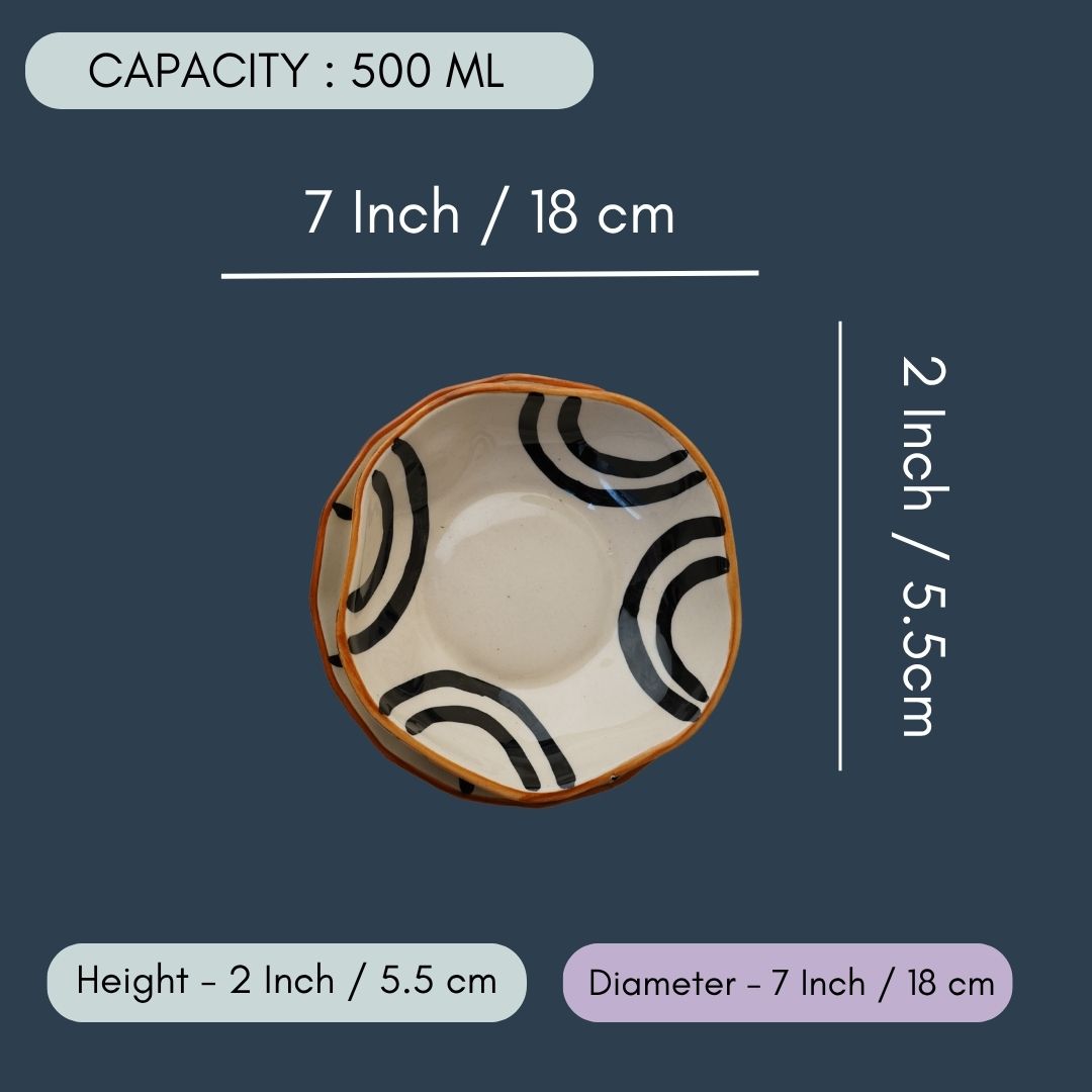 Black Abstract Bowl
