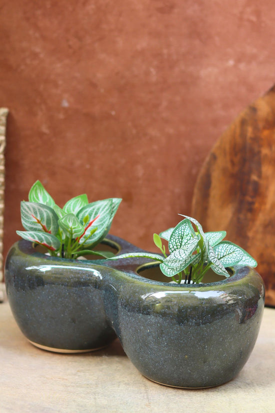 Twice a bloom planter made by ceramic