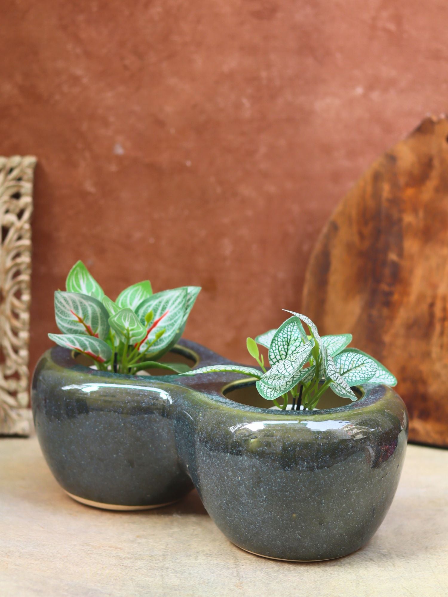 Twice a bloom planter made by ceramic