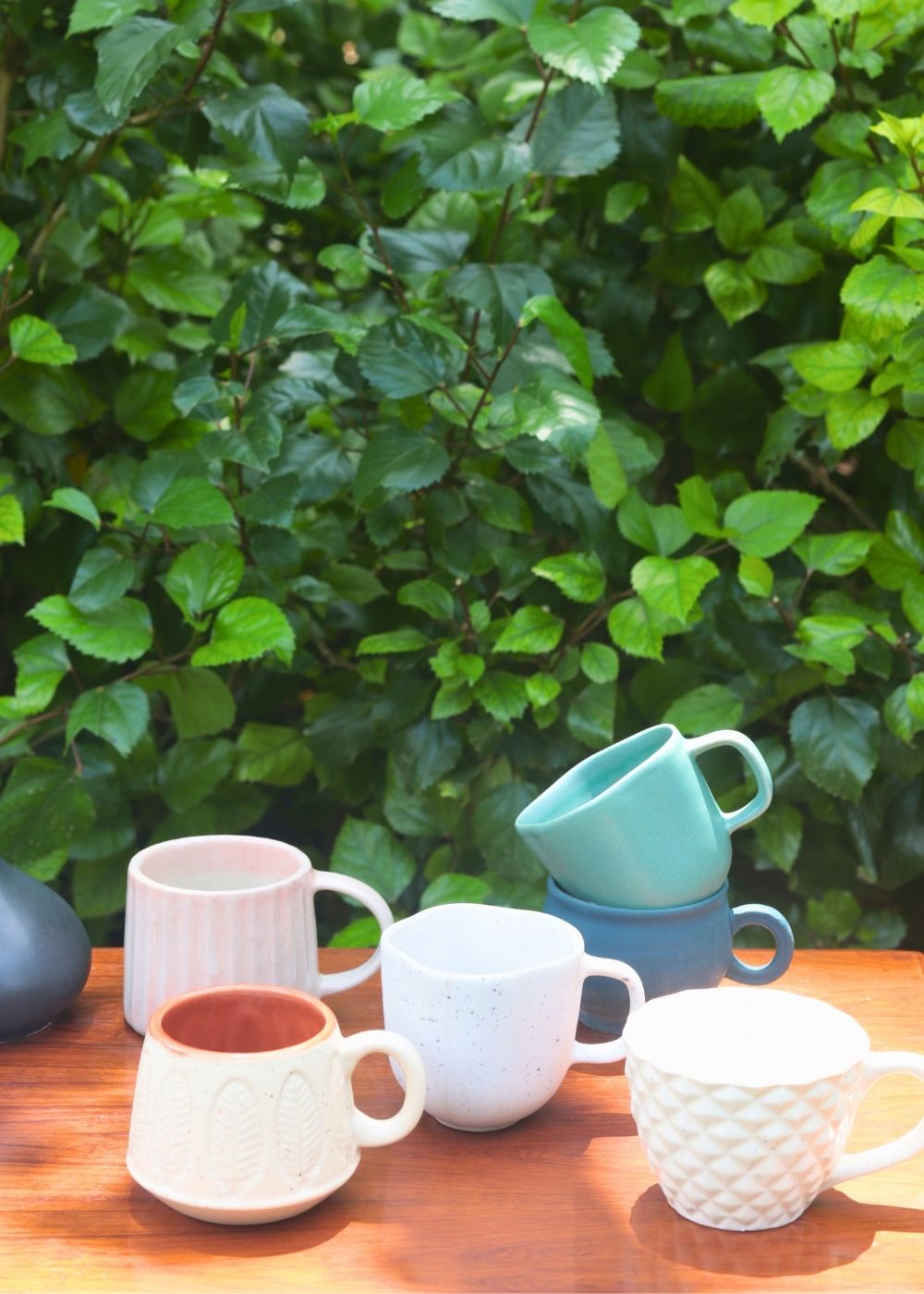 Set of 6 Neutral Mugs (for the price of 5) handmade in india