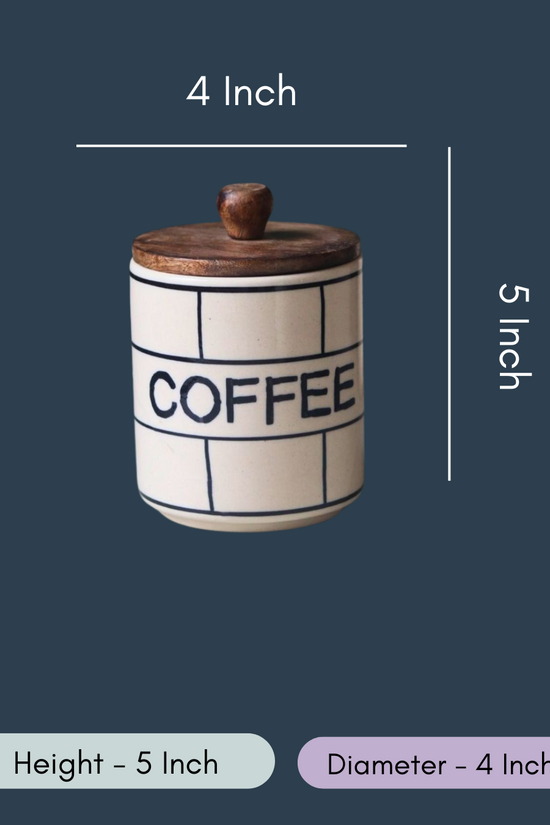 Chequered Coffee Jar