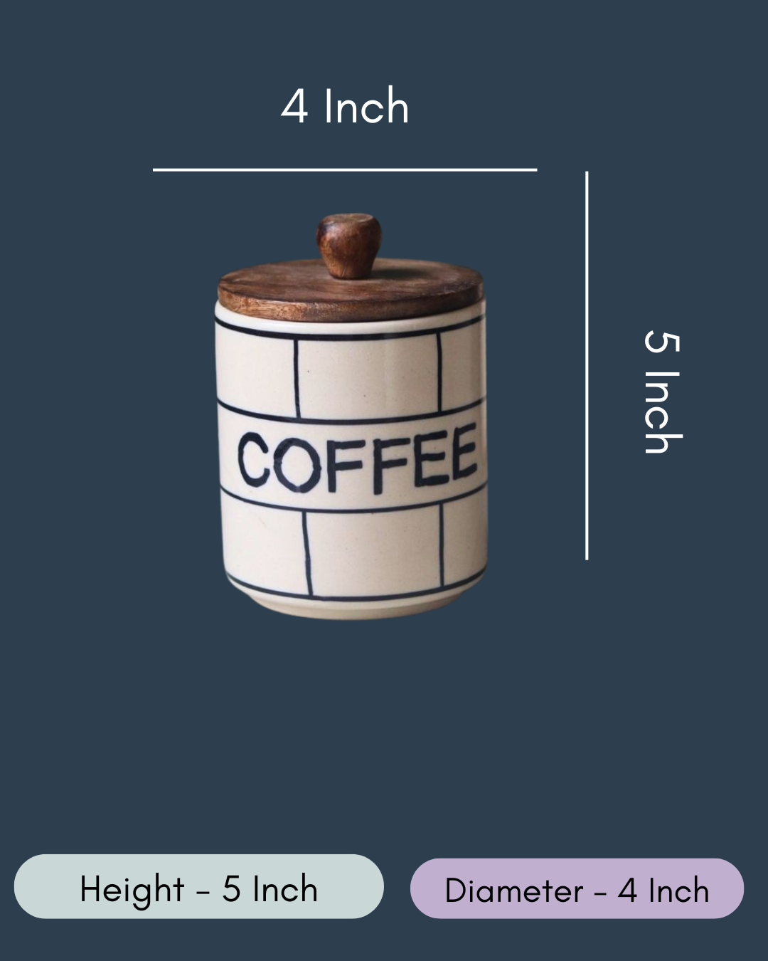 Chequered Coffee Jar