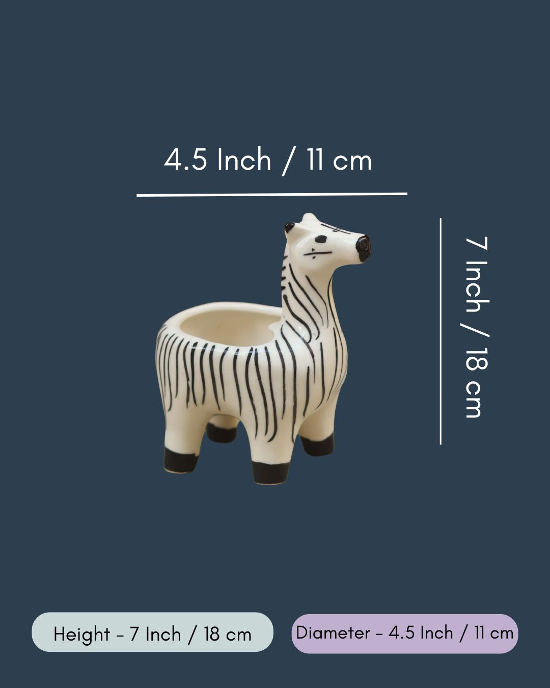 Zebra Planter