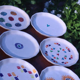 Set of 6 Dine & Shine Snack Plates (for the price of 5) with premium quality material