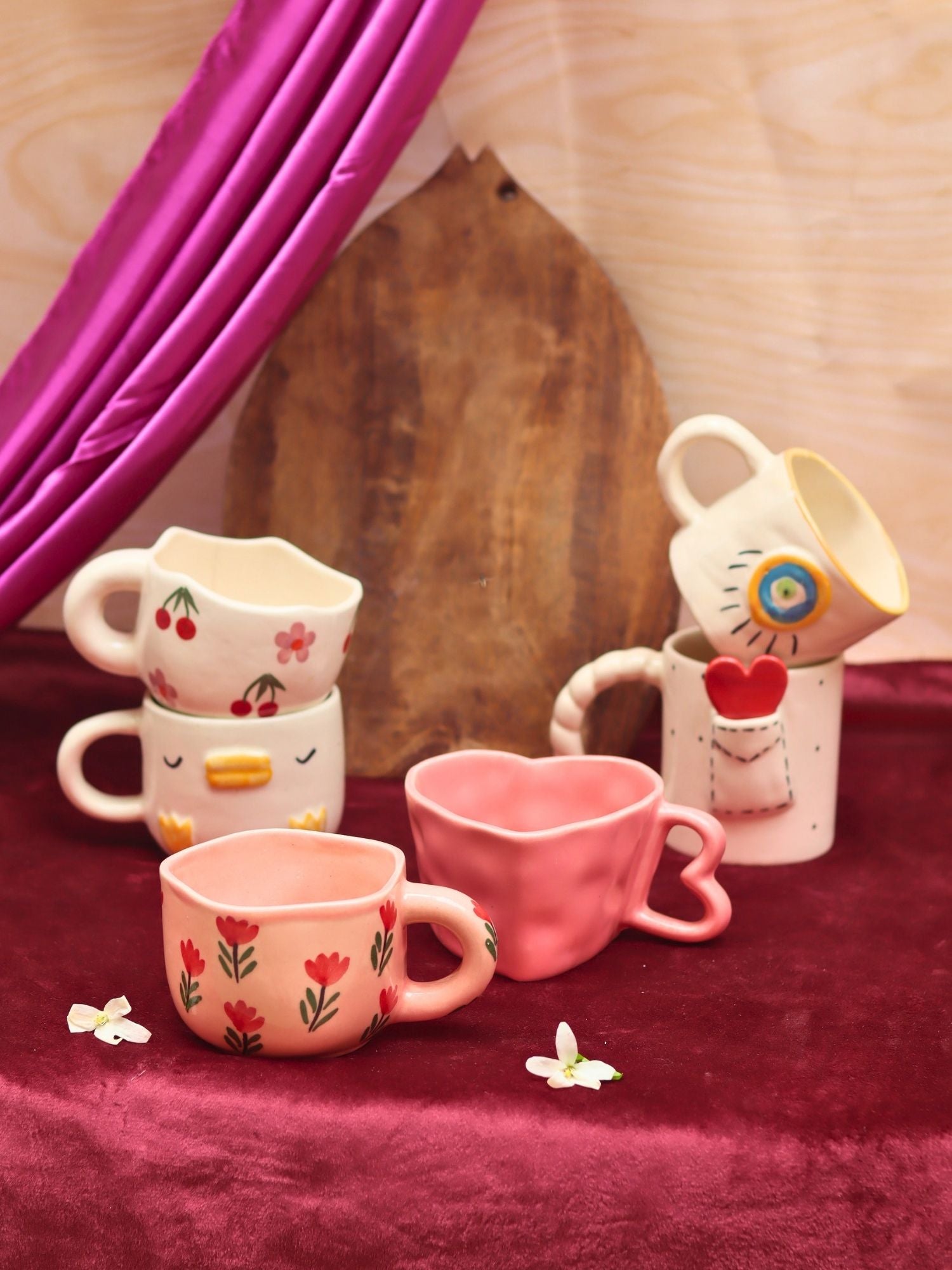 Set of 6 most aesthetic mugs (for the price of 5) with premium quality material