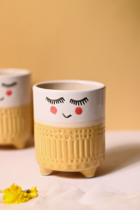 Cute Yellow Planter