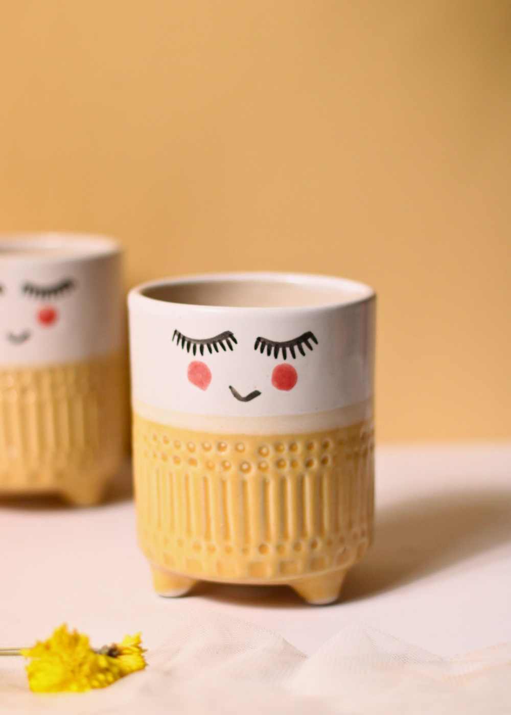 Cute Yellow Planter