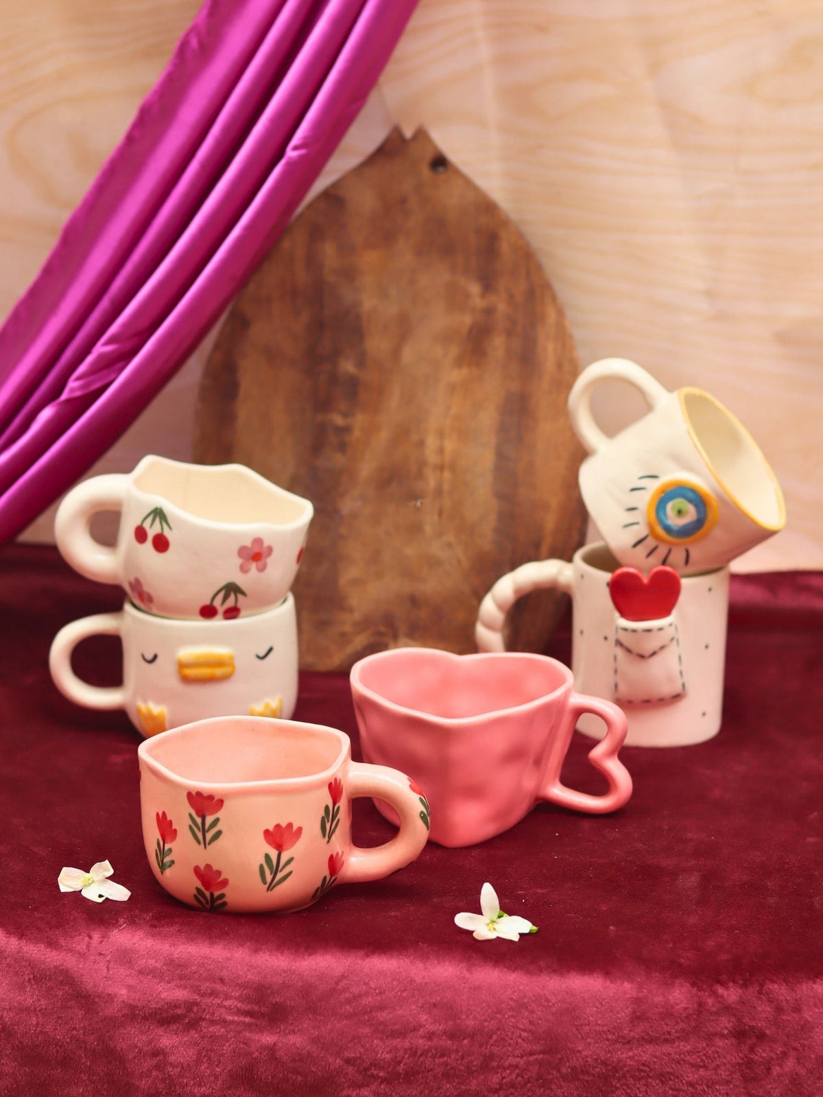 Set of 6 most aesthetic mugs (for the price of 5) - Combo Pack with premium quality material