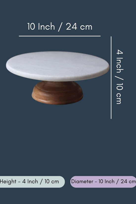 White Marble Cake Stand