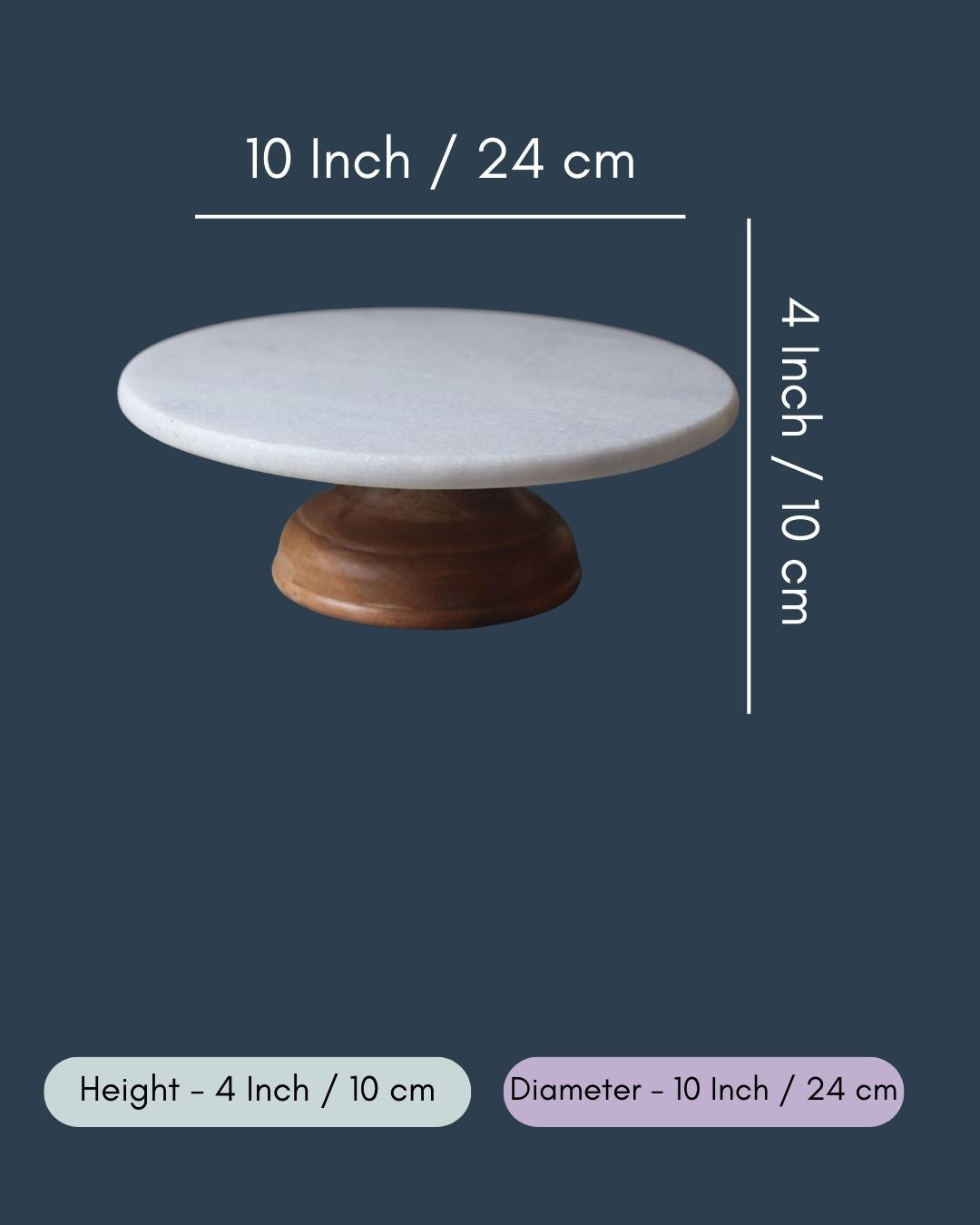 White Marble Cake Stand