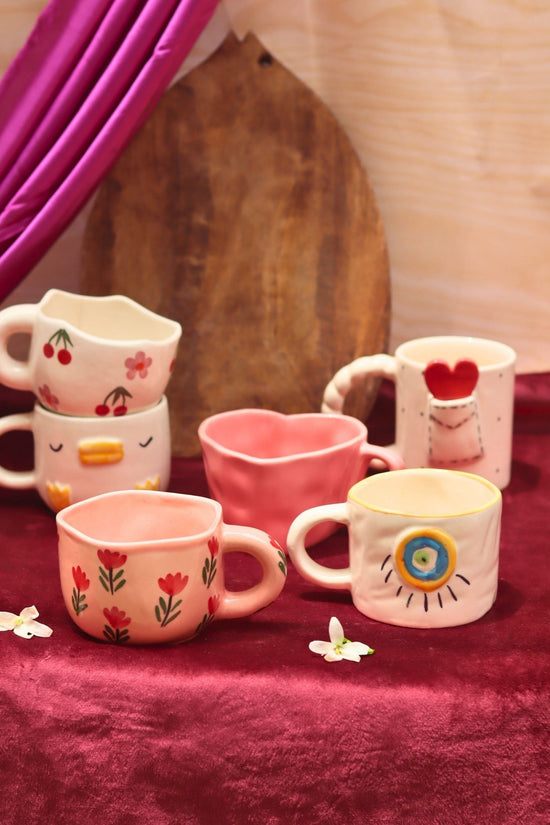 Set of 6 most aesthetic mugs (for the price of 5) handmade in india
