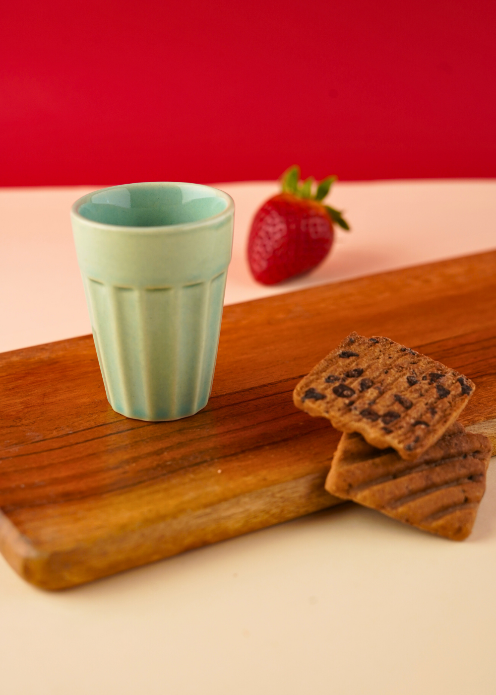 ceramic shot glass woth handmade design