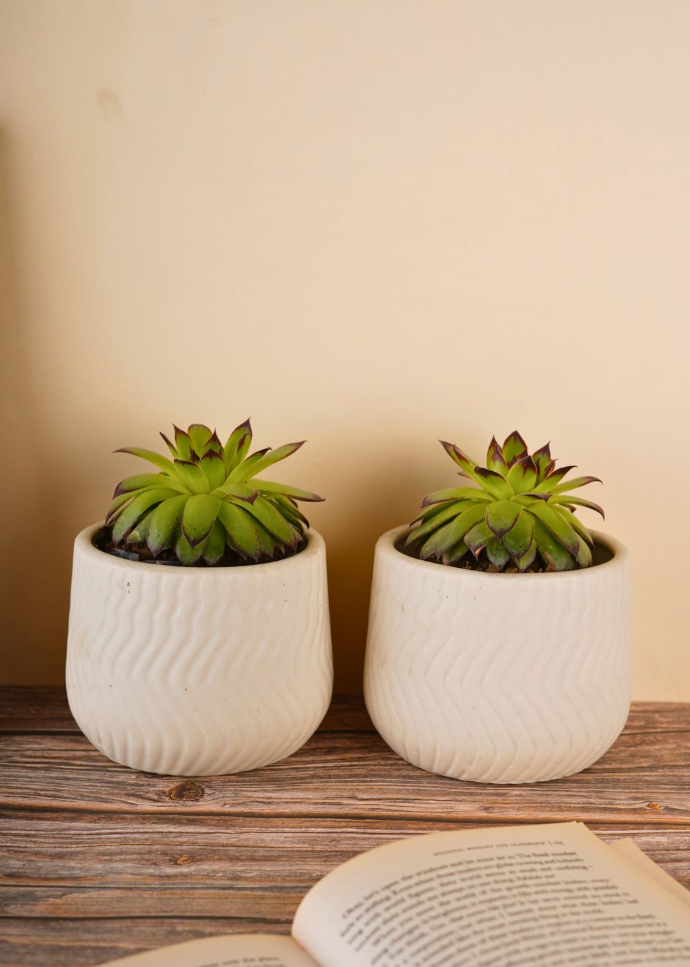 handmade essential planter white 