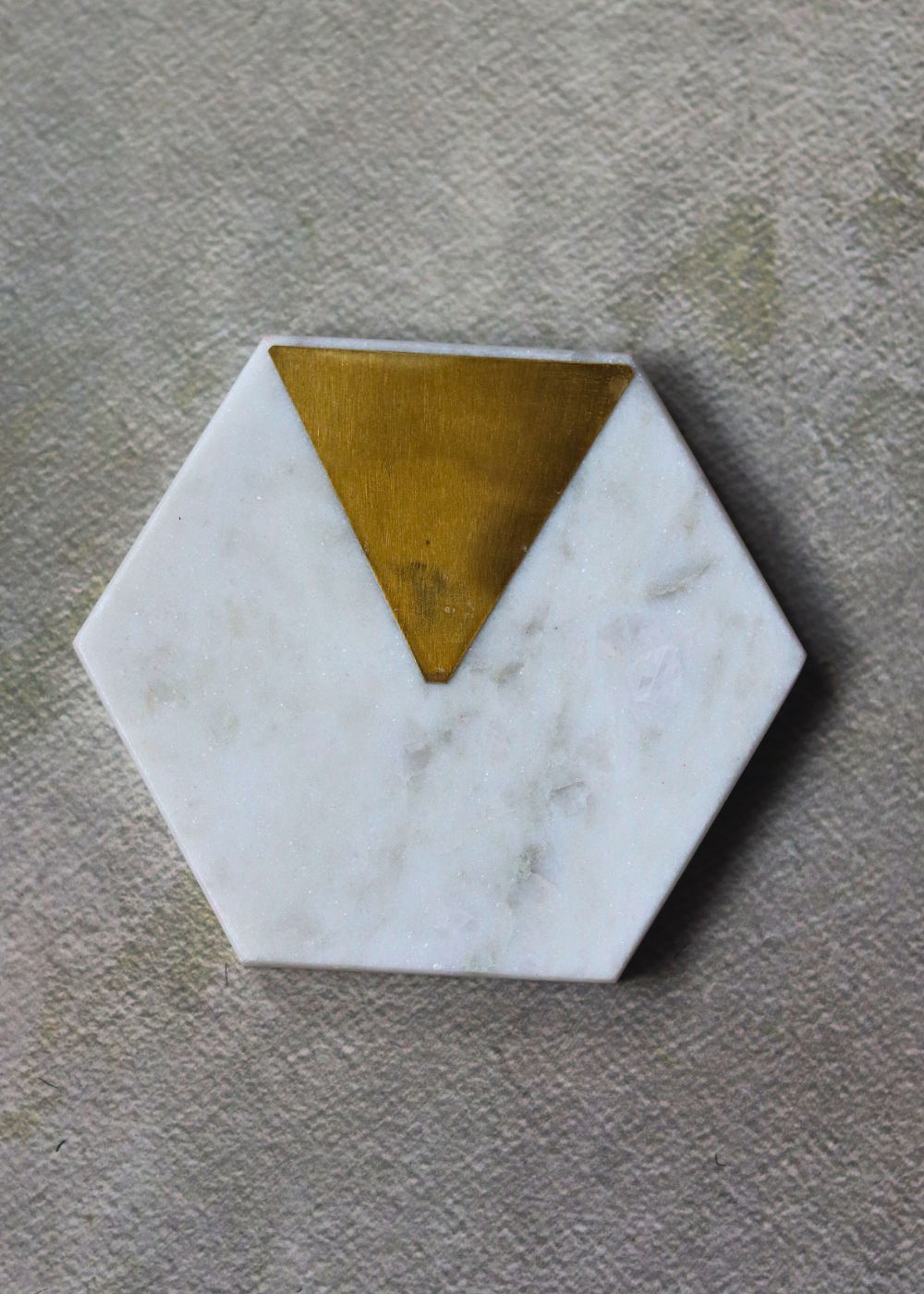 White marble coaster for tea & coffee mug