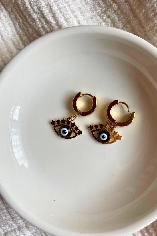 Anti tarnish Evil Eye Earrings