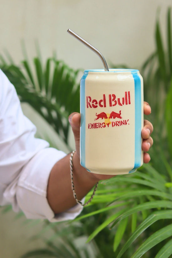 Red Bull Tumbler handmade in India