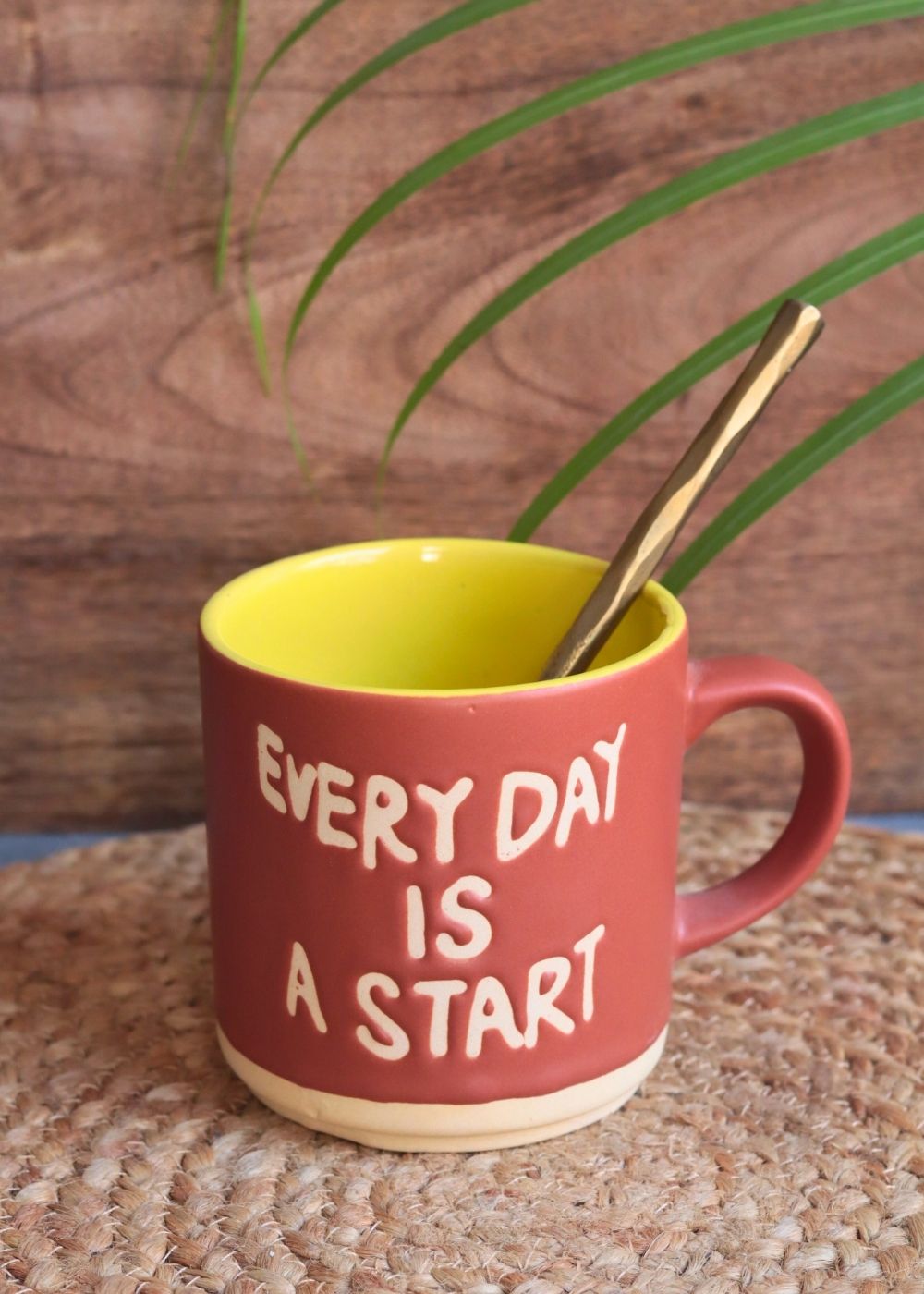 Every Day is a Start Mug handmade in india