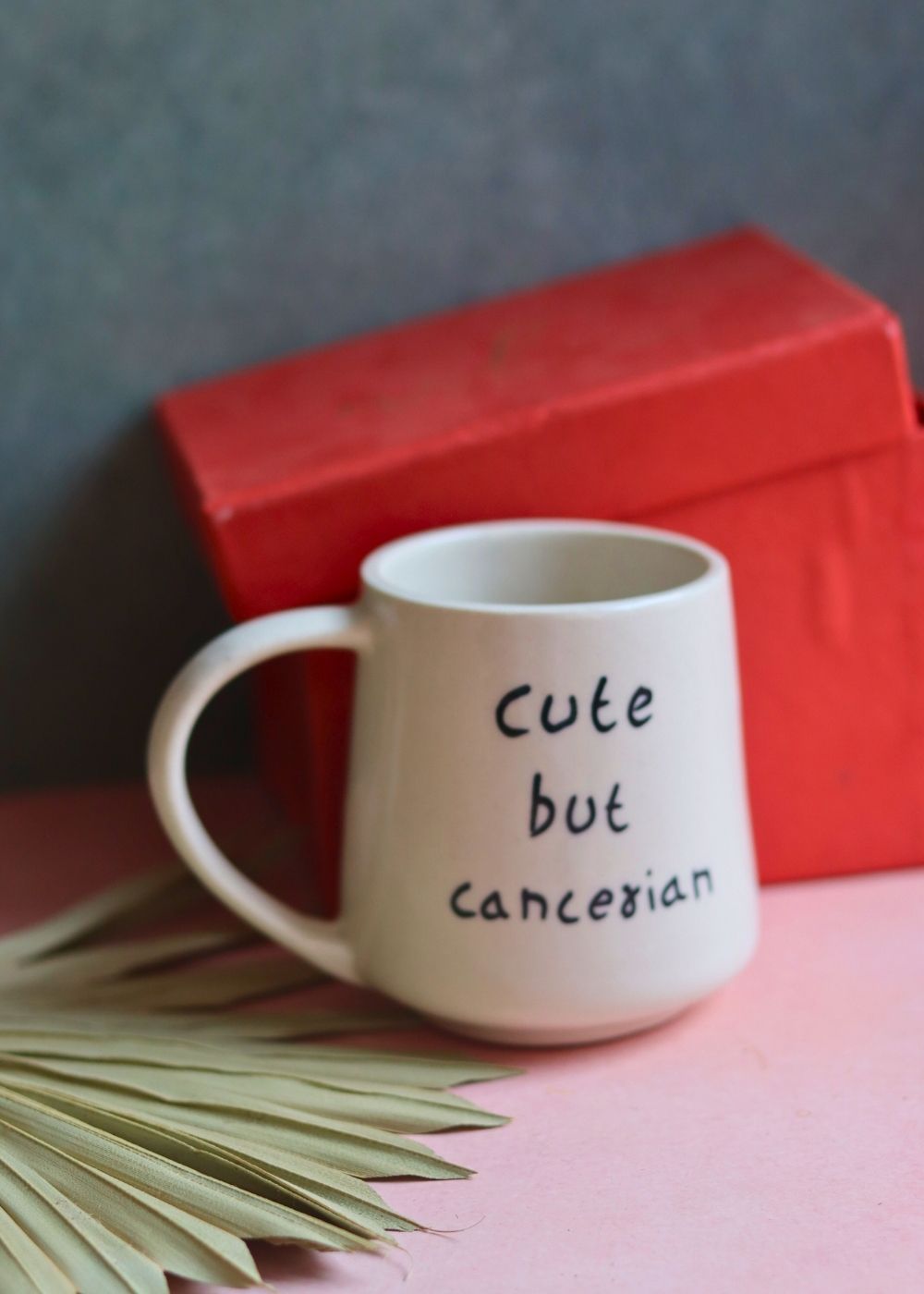 cute but cancerian mug made by ceramic 
