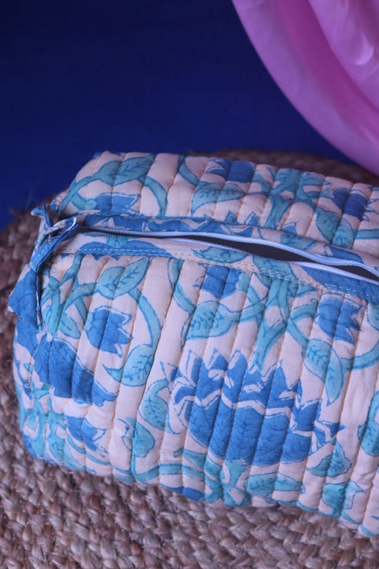 Aqua Magic Toiletry Bag - Medium handmade in India