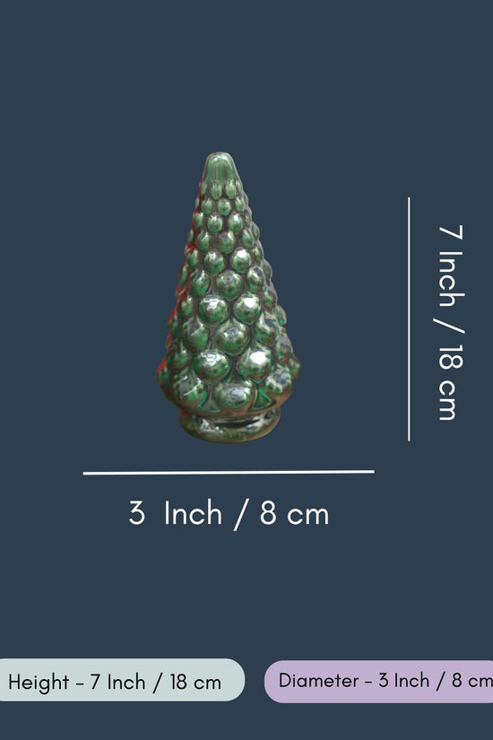 Green Pine Christmas tree in a Gift Box