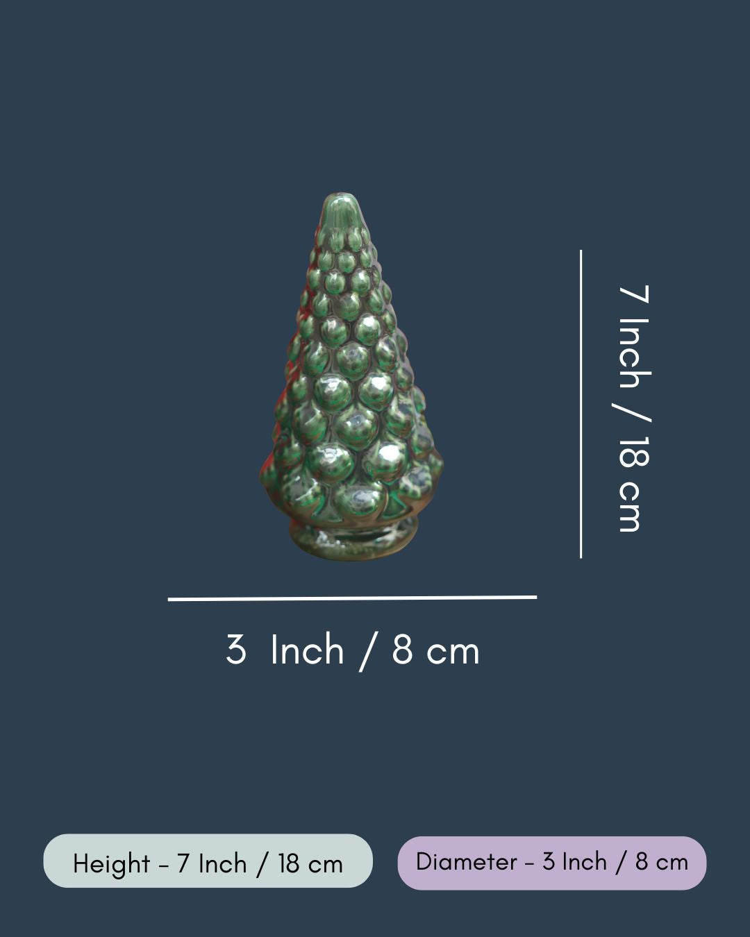 Green Pine Christmas tree in a Gift Box