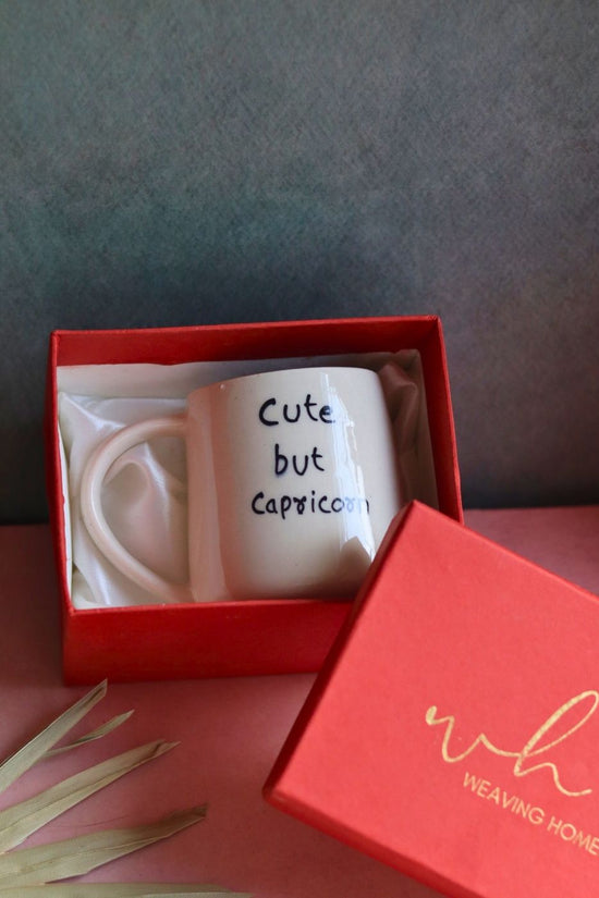cute but cancerian mug  in a gift box handmade in india