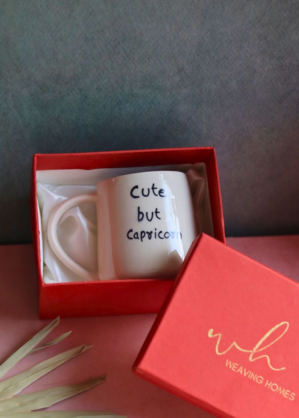 cute but cancerian mug  in a gift box handmade in india