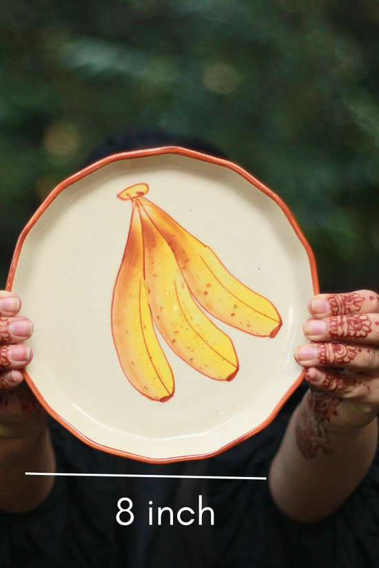Ceramic banana plate
