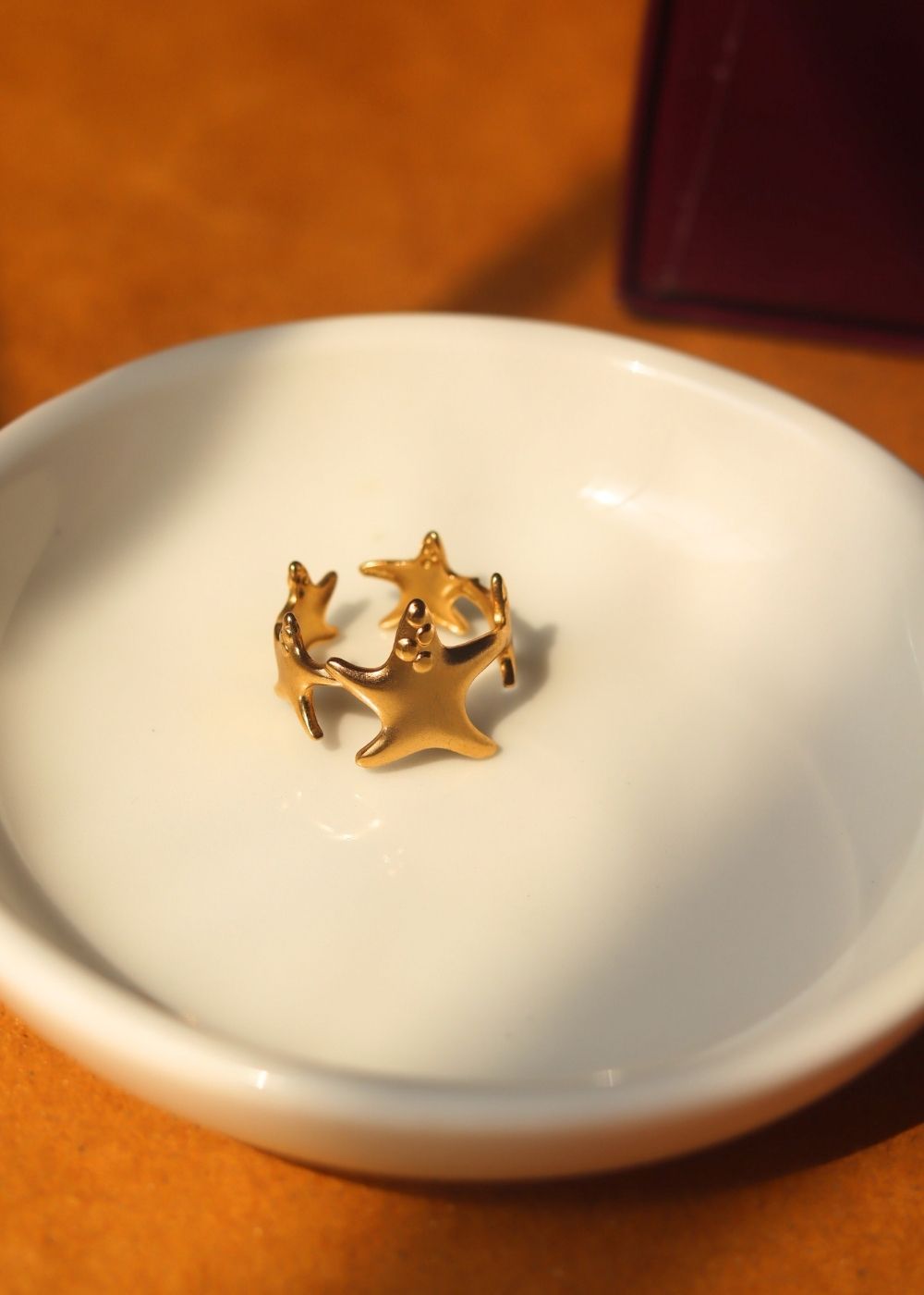 Anti tarnish Star Adjustable Ring