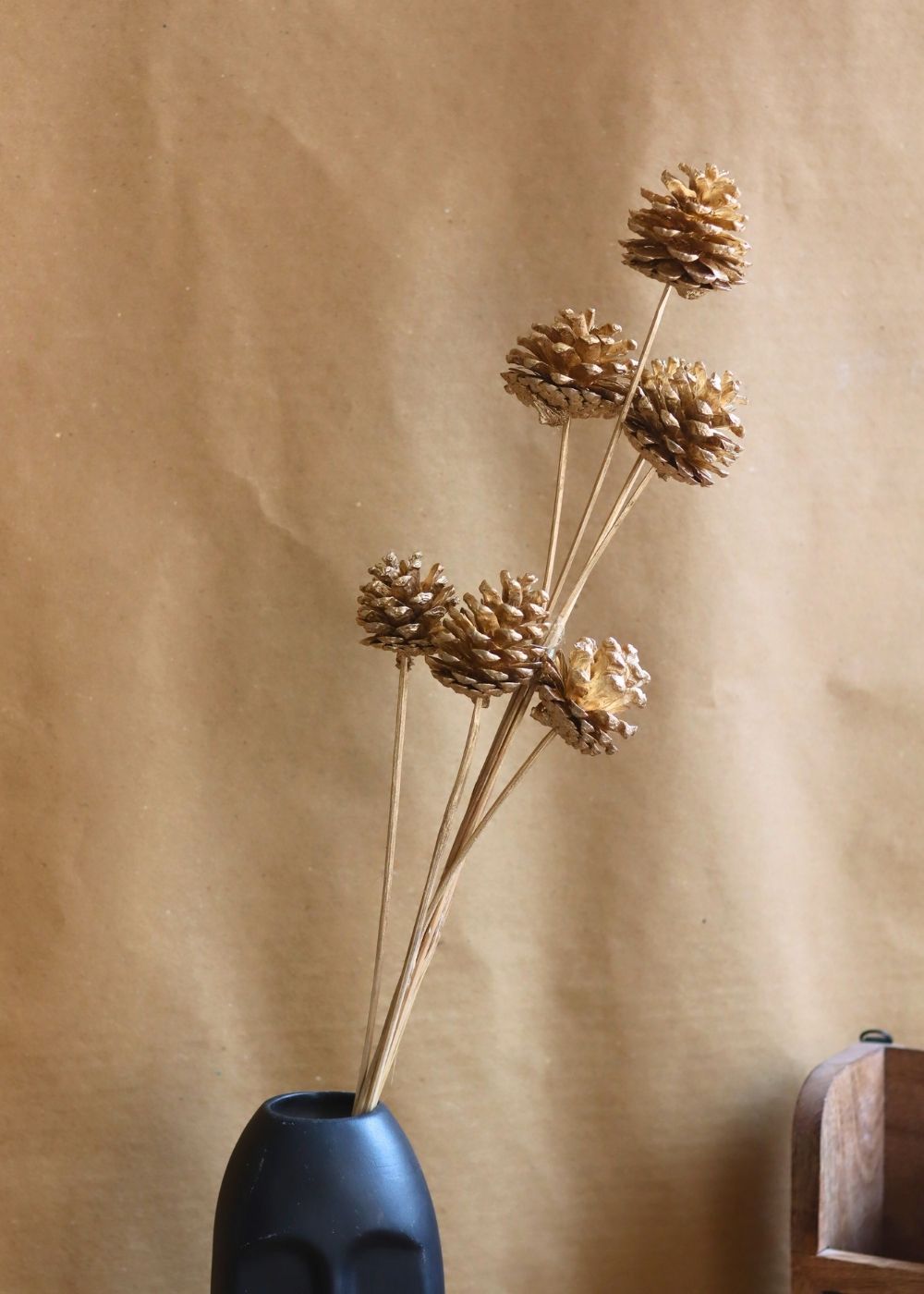 Golden pinecones Bunch with premium quality material