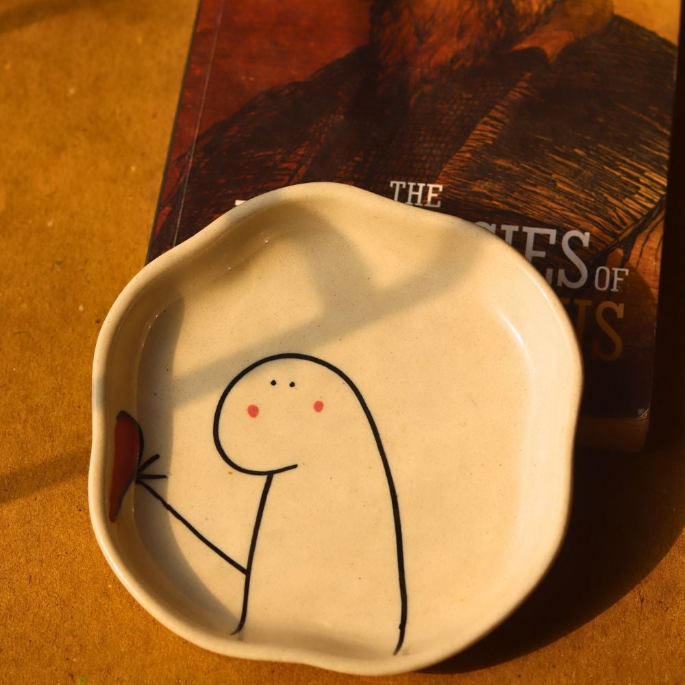 handmade In Love Dessert Plate 